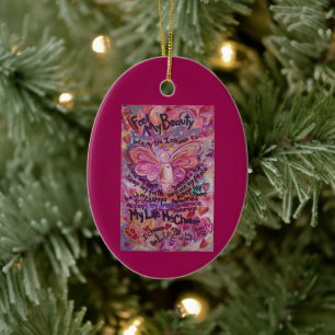 Ornamentos de Presentes Personalizados de Arte Anj