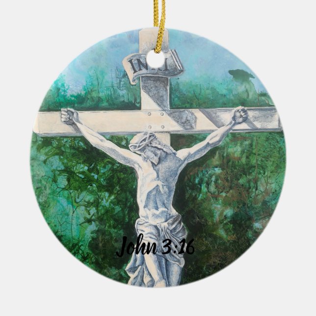 Ornamentos John 3:16 pastor religioso (Frente)