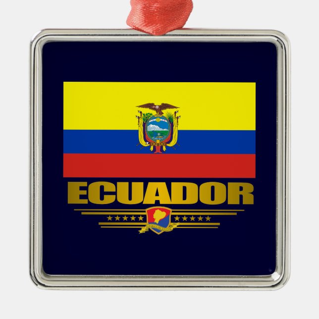 Ornamentos "Orgulho Equador" (Frente)