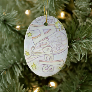 Ornamentos Pendentes Personalizados de Arte de Âng