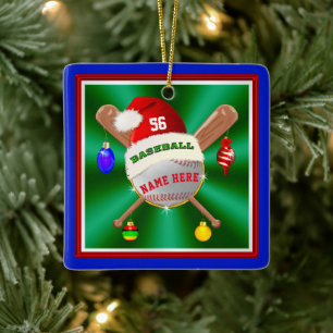 Ornamentos personalizados baratos de beisebol para