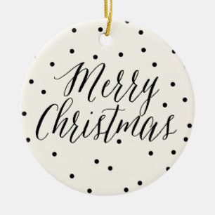 Ornamentos Personalizados de Natal de Pontos Clás