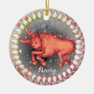 ornamentos personalizados Taurus Birthday