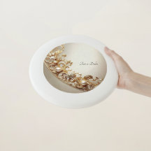 Ornate Gold Flourish Frisbee