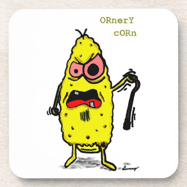 Ornery Corn Porta copos - Conjunto de 6 (Frente)