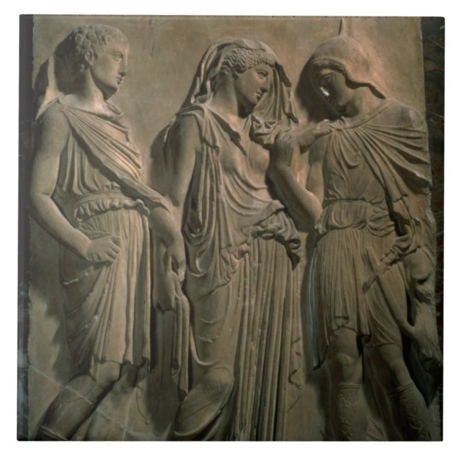 Orpheus, Eurídice e Hermes (mármore) (Frente)