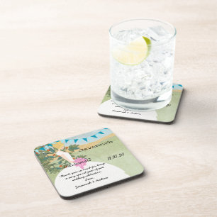 Orquard Buntings Blona Porta copos de Bridesmaid