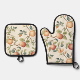 Orquard Delight Oven Mitt e Conjunto de Potes