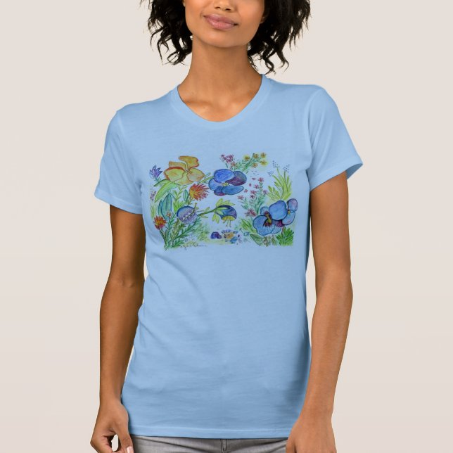 Orquídea camisa de 16 T (Frente)