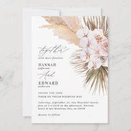 Orquídea de palmeira de erva-pampas orquídea russa