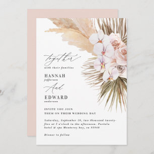 Orquídea de palmeira de erva-pampas orquídea russa