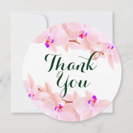 Orquídea elegante Obrigado Cartões