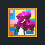 Orquídea em POP AND AFTER ART - impressão em tela<br><div class="desc">Arte Digital de MARBA/2023 (Marcio Netto Baeta) com inteligência artificial,  40 x 40 cm. CANAS esticada.  Orquídea em POP AND AFTER ART.</div>