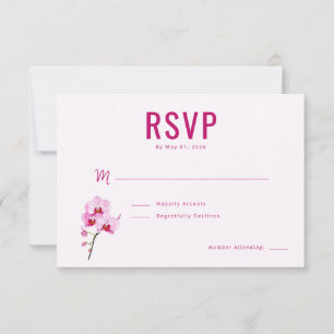 Orquídea Magenta Elegante RSVP