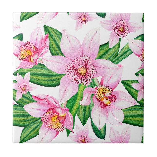 Orquídeas Aquarelas Design 12 (Frente)