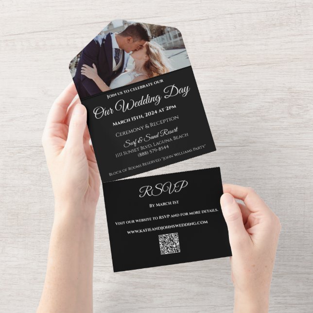 Orquídeas Brancas do Casamento no Código QR-Foto-P (Aba destacável)