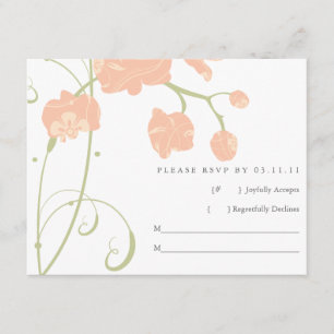 Orquídeas cor-de-rosa Peachy pálidas RSVP