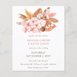 Orquídeas de Pampas Orçamentárias Blush Weditation