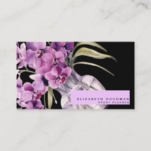 Orquídeas Púrpuras Clássicas Cartões de visitas Pr