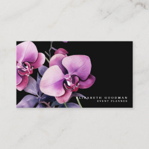 Orquídeas Púrpuras Clássicas Cartões de visitas Pr