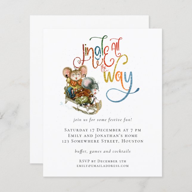 Orquídeo de Orçamento Convidam-se todo o caminho p (Frente/Verso)