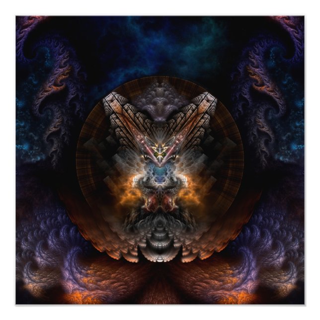 Orthricon Fractal Art Foto Alargamento (Frente)
