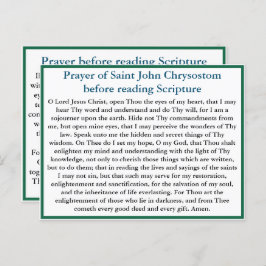 Ortodoxo antes de ler o cartão de script