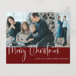 Ortografia de Natal Merry 2 Fotocolagem Vermelha