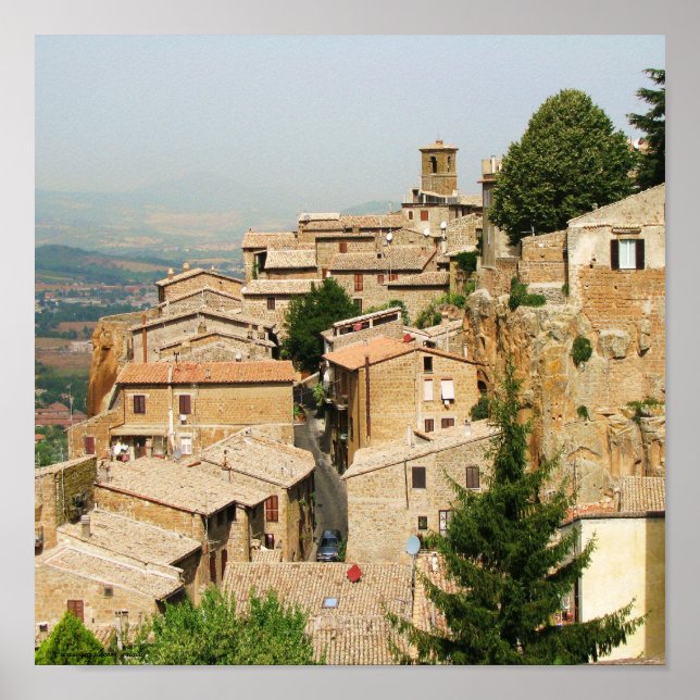 Orvieto, Itália, fotografia poster (Frente)