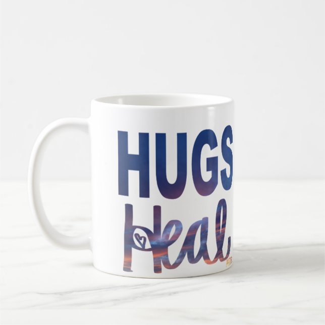 Os ABRAÇOS curam a caneca de café (Esquerda)