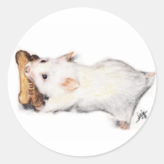 Os adesivos "Bone Thief" (Hamster) (Frente)
