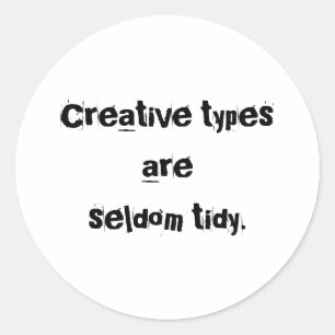 Os adesivos "Creative Types" raramente são "Tidy"