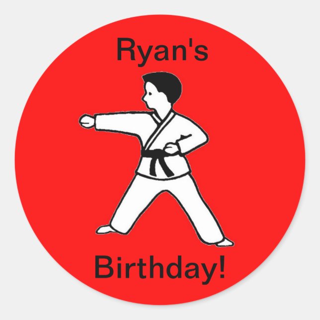 Os adesivos de aniversário do Ryan (Frente)