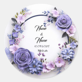 Os adesivos de favorito de casamento da Nikkah