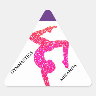 Os adesivos de ginástica para a personalização fem