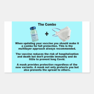 Os adesivos de papel combo-Vax e máscara