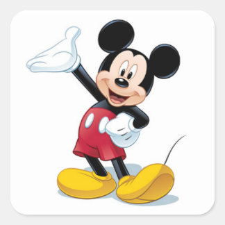 Os adesivos Divertidos do Mickey