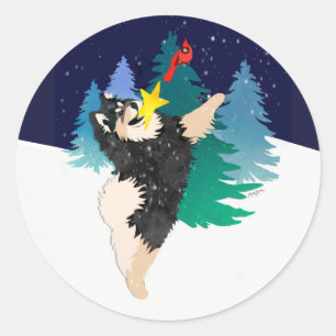 Os adesivos do Lapphund Finlandês Celestial