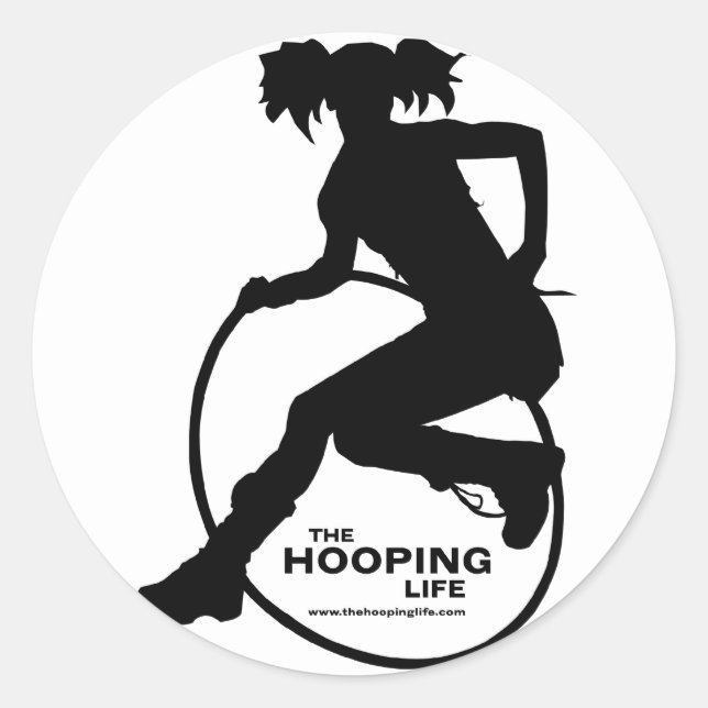Os adesivos Hooping Life (Frente)