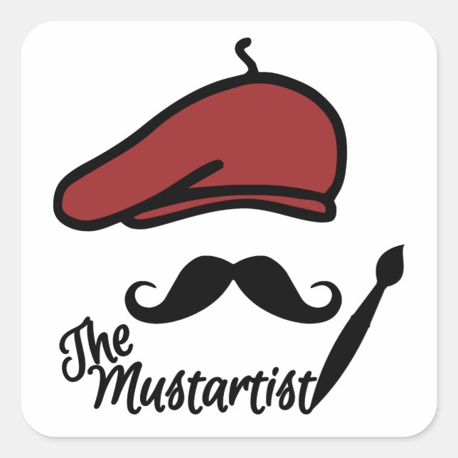 Os adesivos Mustartist (Frente)
