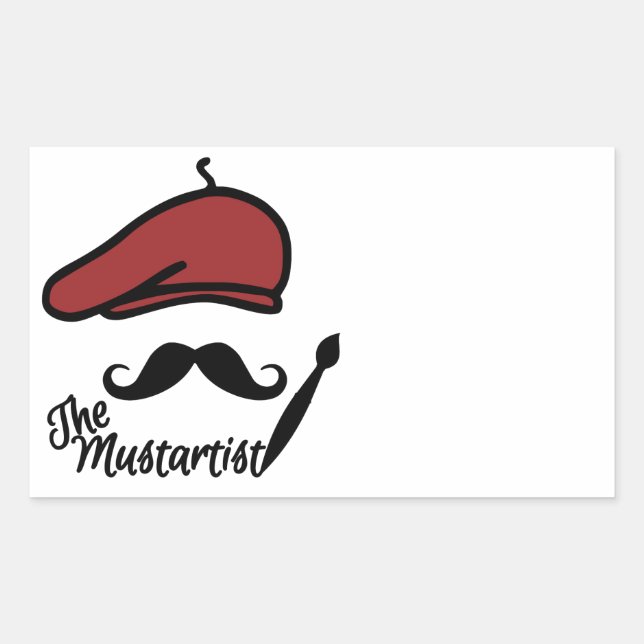 Os adesivos personalizados Mustartist (Frente)