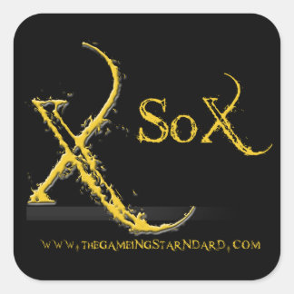 Os adesivos quadrados padrão para jogos - Preto