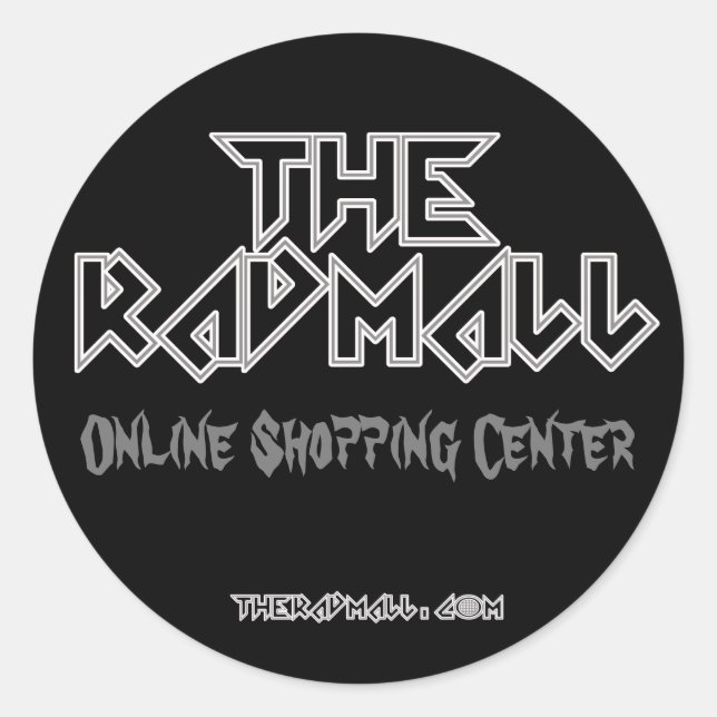 Os adesivos Rad Mall "Headbanger" de 3 pol (Frente)