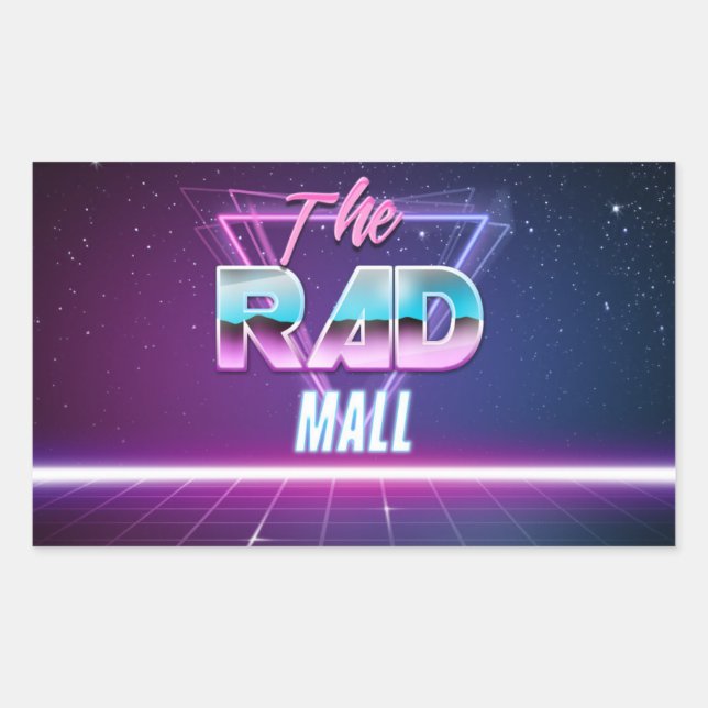 Os adesivos "Wave 1" do Rad Mall de 4,5 pol x 2,7  (Frente)