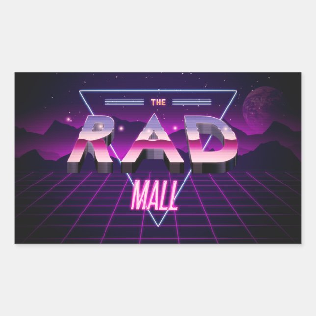 Os adesivos "Wave 3" do Rad Mall de 4,5 pol x 2,7  (Frente)