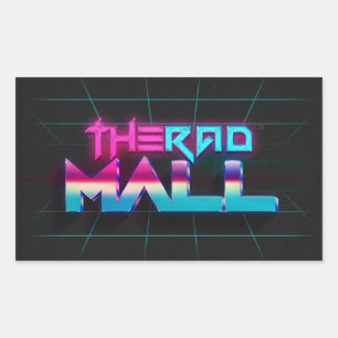 Os adesivos "Wave 5" do Rad Mall de 4,5 pol x 2,7