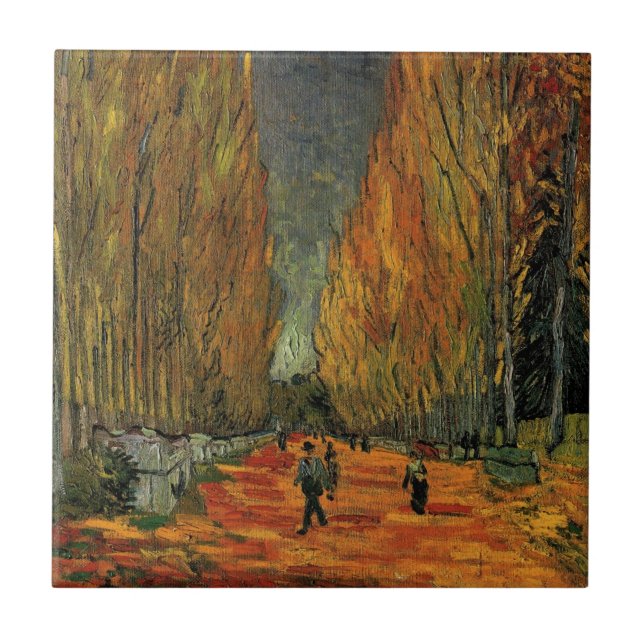 Os Alyscamps (Cemitério) por Vincent van Gogh (Frente)