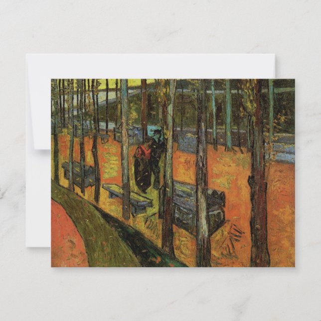 Os Alyscamps (Cemitério) por Vincent van Gogh (Frente)