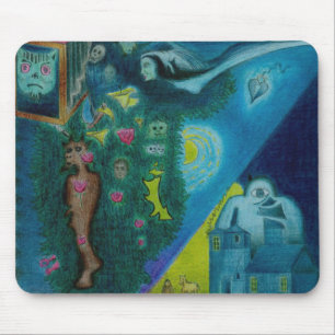 Os amantes do vôo - lápis da cor - Mousepad