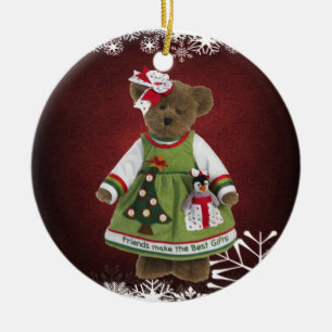 Os amigos fazem o melhor ornamento do urso de